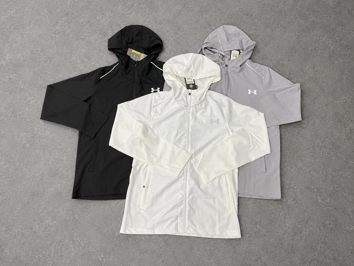 1: 1 brand ice silk sports jacket men's spring and autumn sun protection thin version windproof hooded quick drying breathable zipper jacket trendy