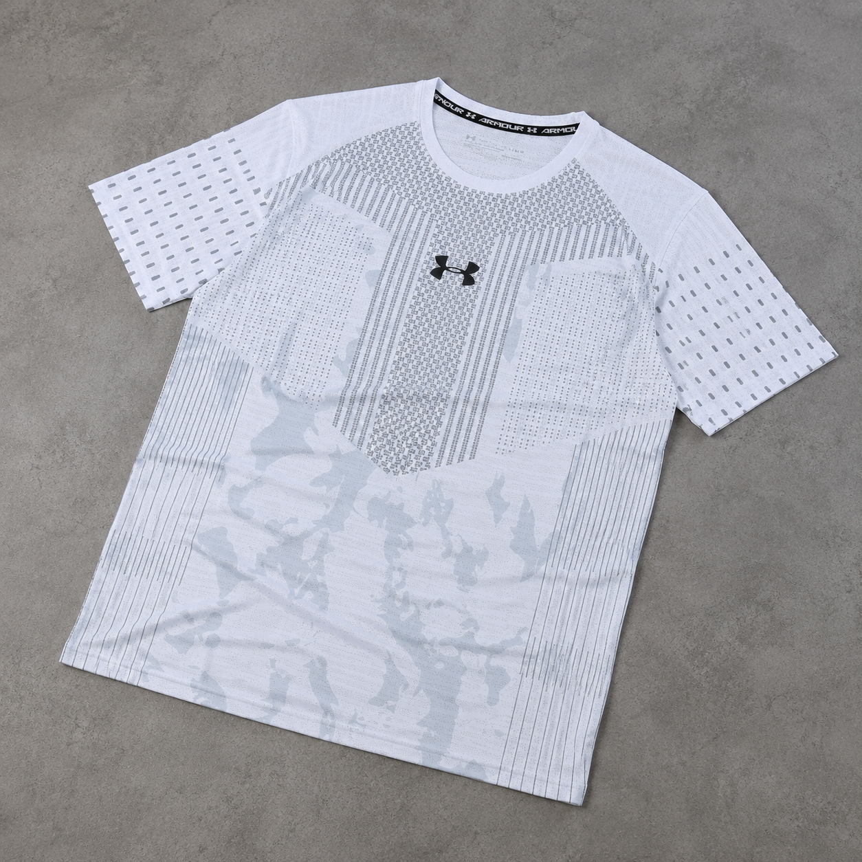 1: 1 Brand Logo Spot Ice Silk Speed Drying Clothes Elastic Short Sleeve T-shirt Men's New Spring and Summer Breathable Casual Top