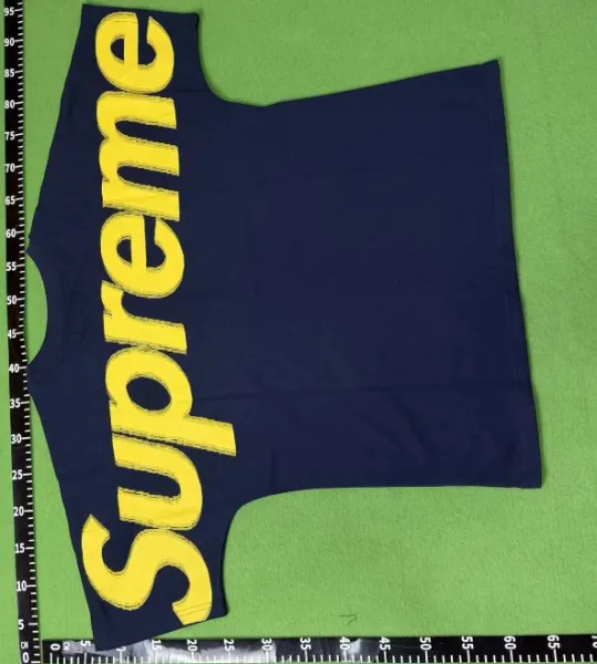 Supreme Box Logo T-Shirt Navy Yellow - 1