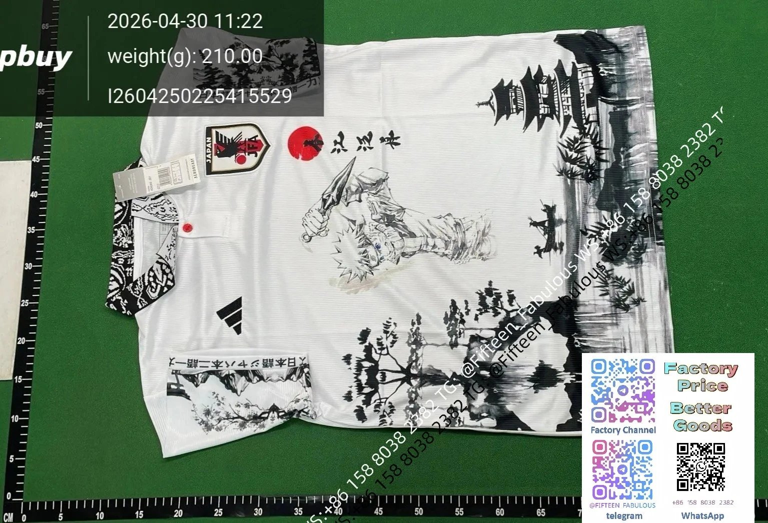 Adidas Japan National Team Samurai Graphic Jersey White / Black - 5