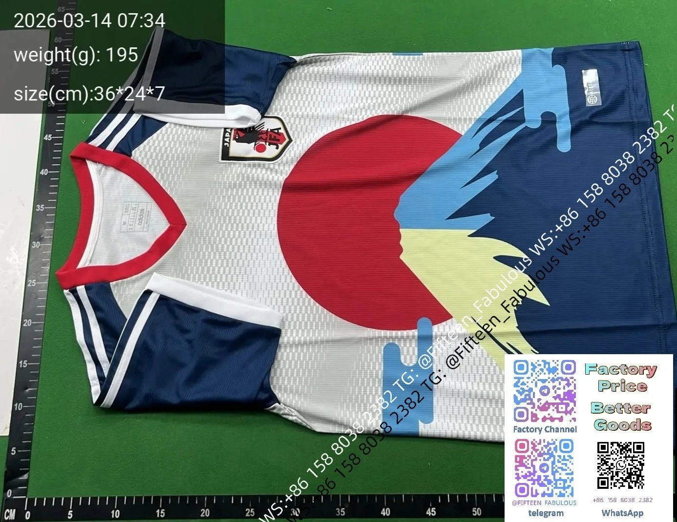 Adidas Japan National Team Samurai Graphic Jersey White / Black - 26