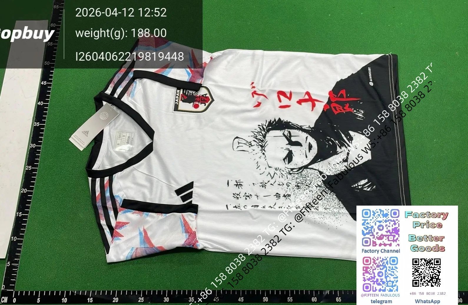 Adidas Japan National Team Samurai Graphic Jersey White / Black - 14