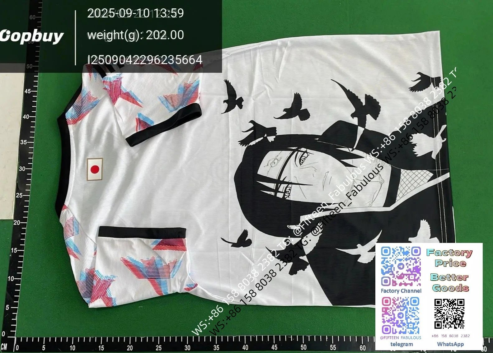 Adidas Japan National Team Samurai Graphic Jersey White / Black - 53