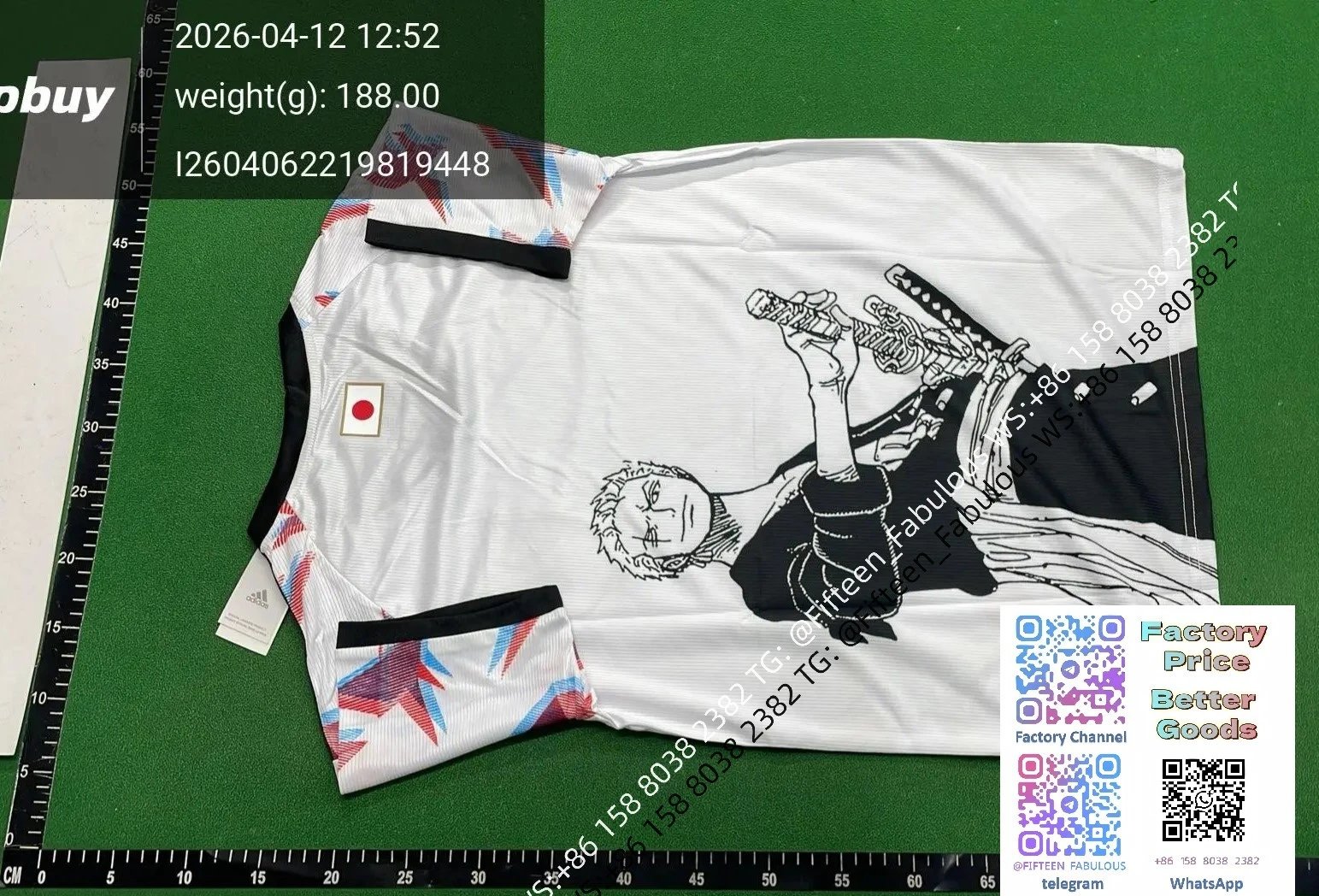 Adidas Japan National Team Samurai Graphic Jersey White / Black - 15