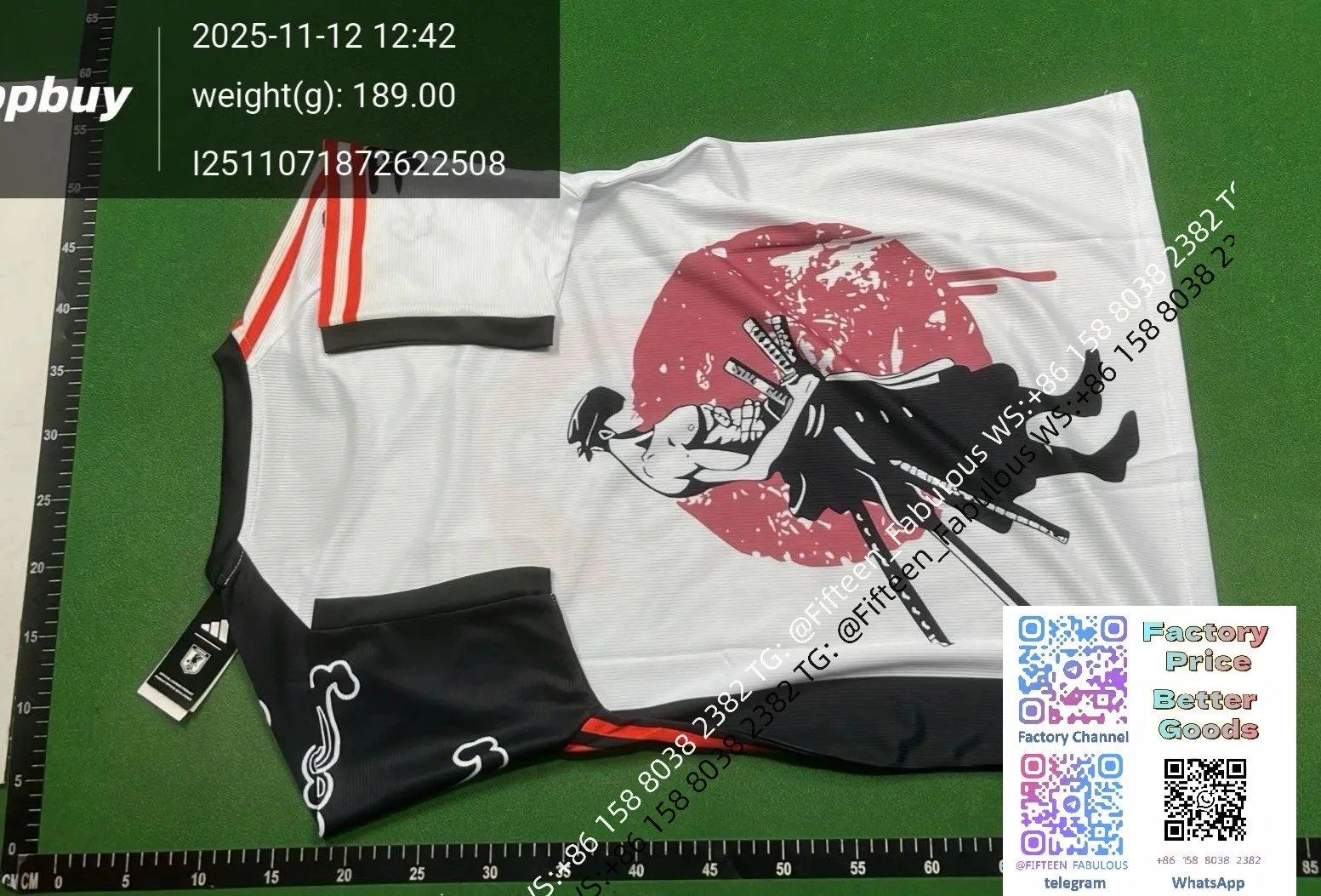Adidas Japan National Team Samurai Graphic Jersey White / Black - 41