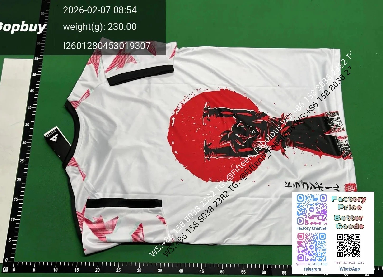 Adidas Japan National Team Samurai Graphic Jersey White / Black - 51
