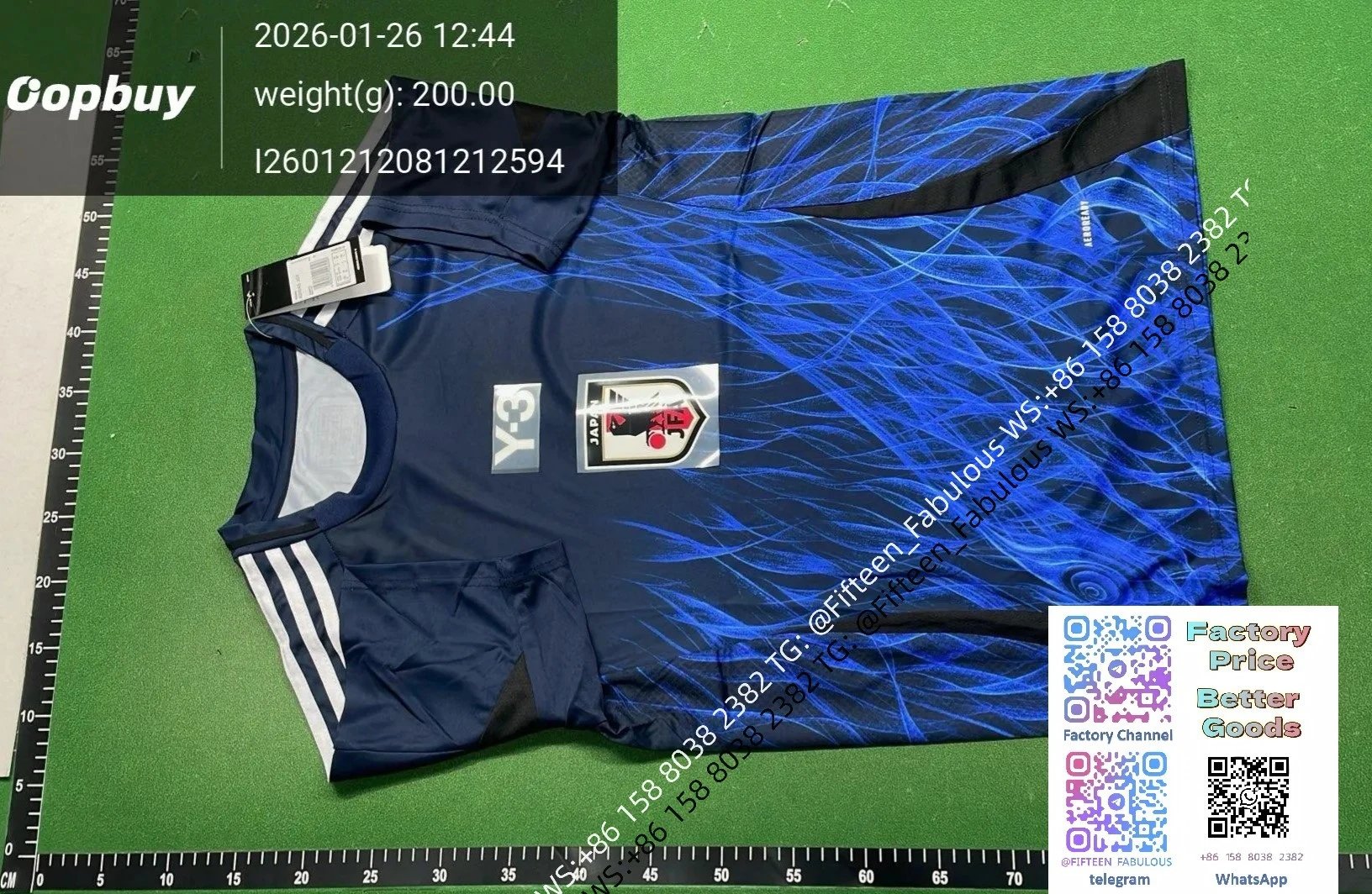Adidas Japan National Team Samurai Graphic Jersey White / Black - 36