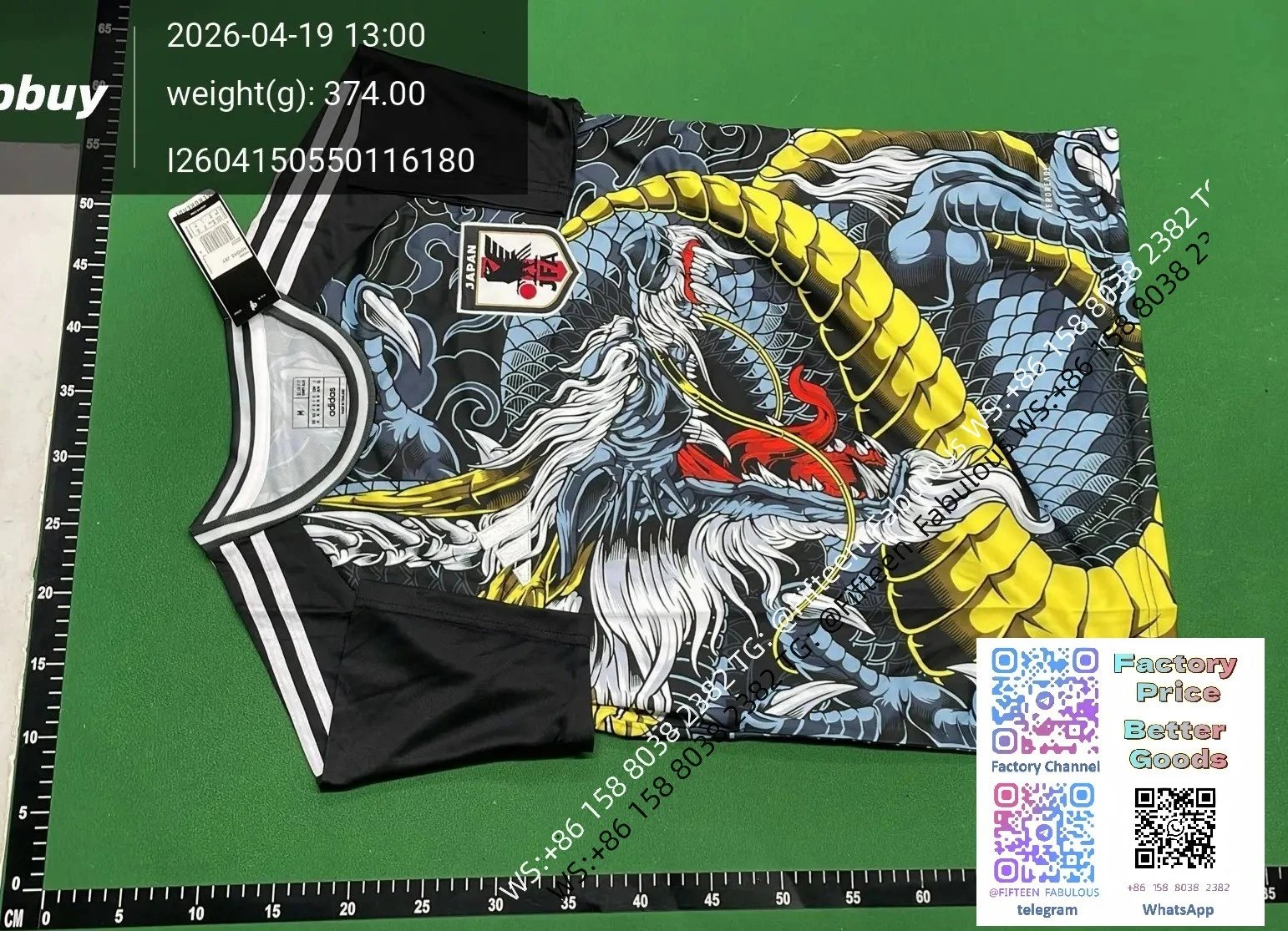 Adidas Japan National Team Samurai Graphic Jersey White / Black - 12