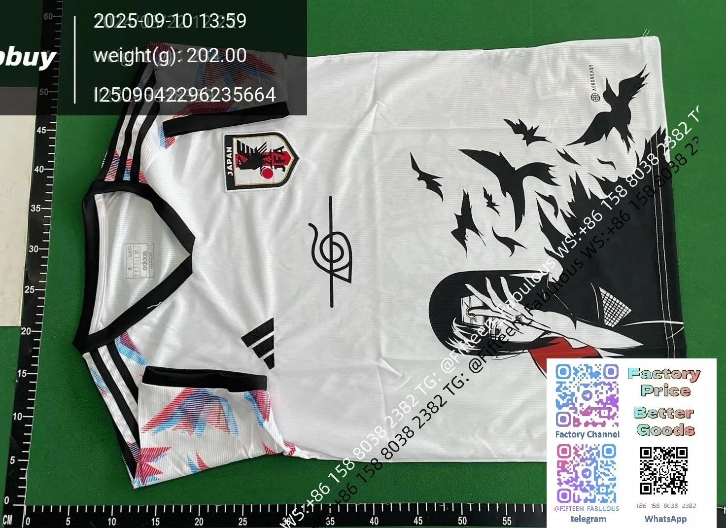 Adidas Japan National Team Samurai Graphic Jersey White / Black - 52