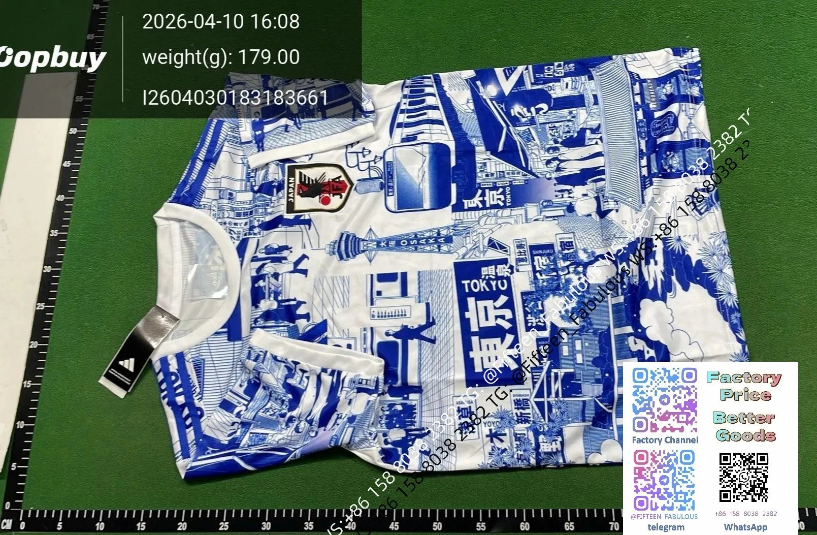 Adidas Japan National Team Samurai Graphic Jersey White / Black - 16