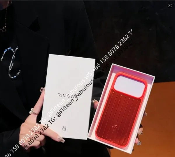 Rimowa Phone Case Red with Orange Trim Phone-Case - 1