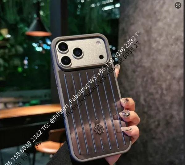 Rimowa x iPhone Case Silver Metallic Phone Case - 1