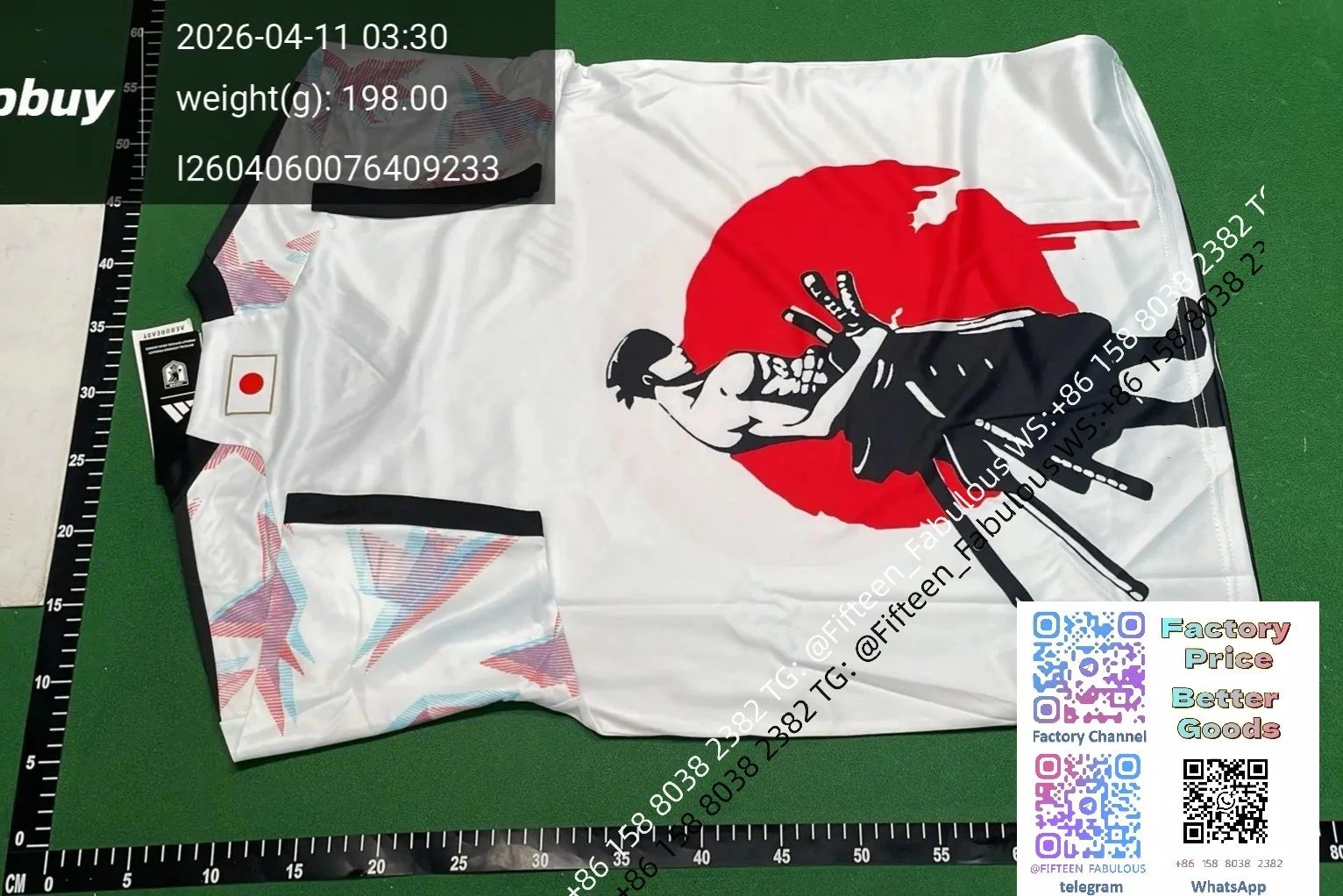 Adidas Japan National Team Samurai Graphic Jersey White / Black - 49