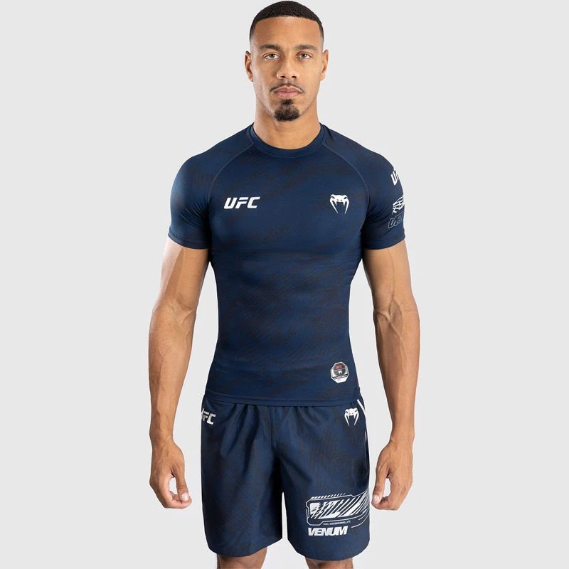 Venum T-Shirts Short-Sleeve UFC Fight Shirt — 37-ocean blue short sleeve