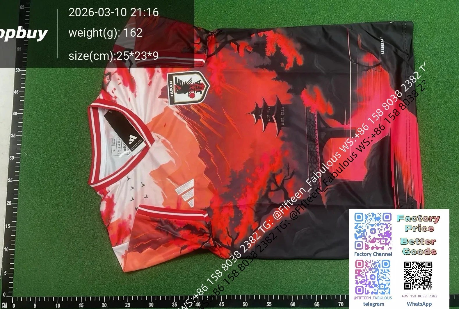Adidas Japan National Team Samurai Graphic Jersey White / Black - 30