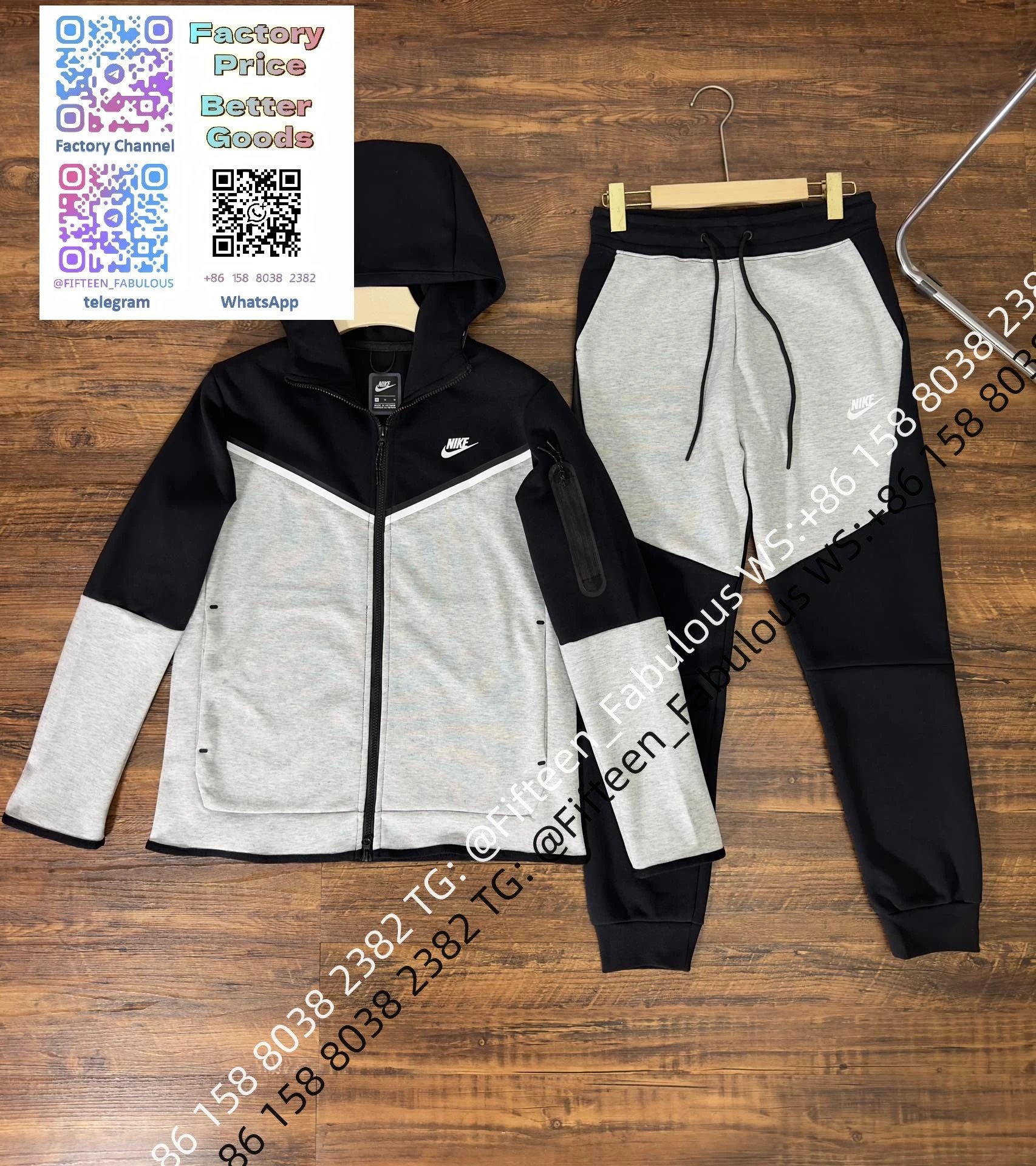 13- Black and Grey Half Sleeve Set