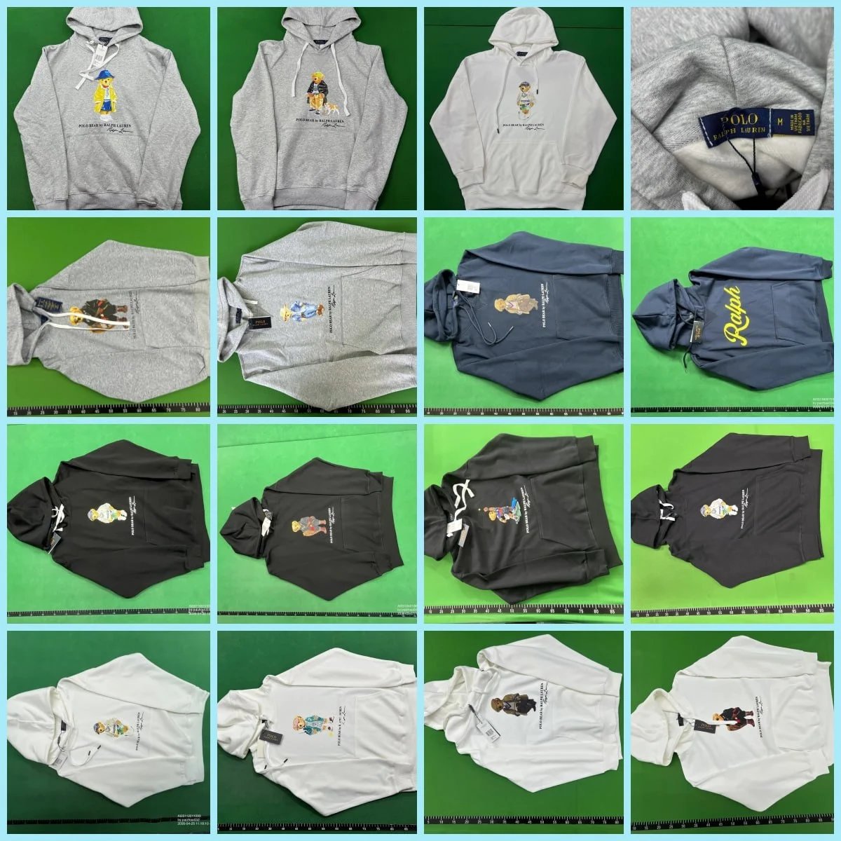 New autumn and winter bear print hooded cartoon cotton sweatshirt