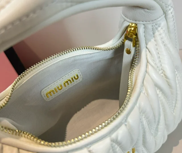 Miu Handbags Quilted Mini Bowling Handbag product detail image 7