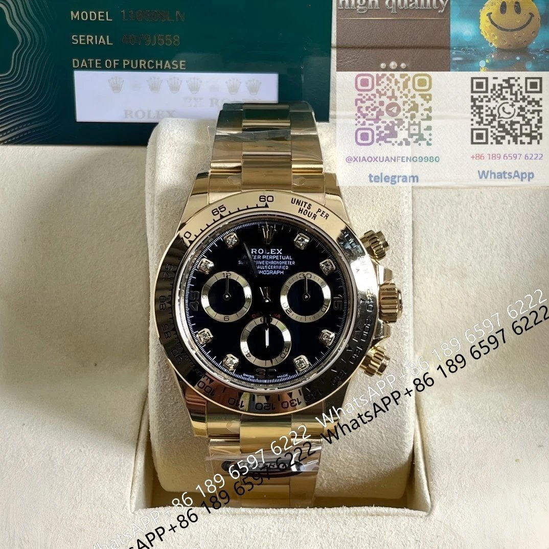 Rolex Daytona and Submariner — All Gold Black Jindi