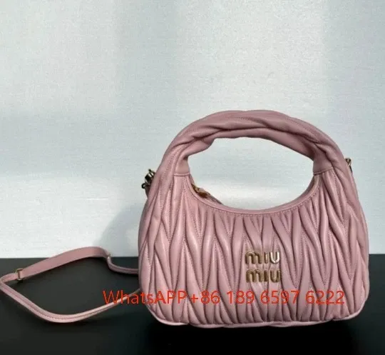 Miu Miu Arcadie Quilted Pink Handbag - 1