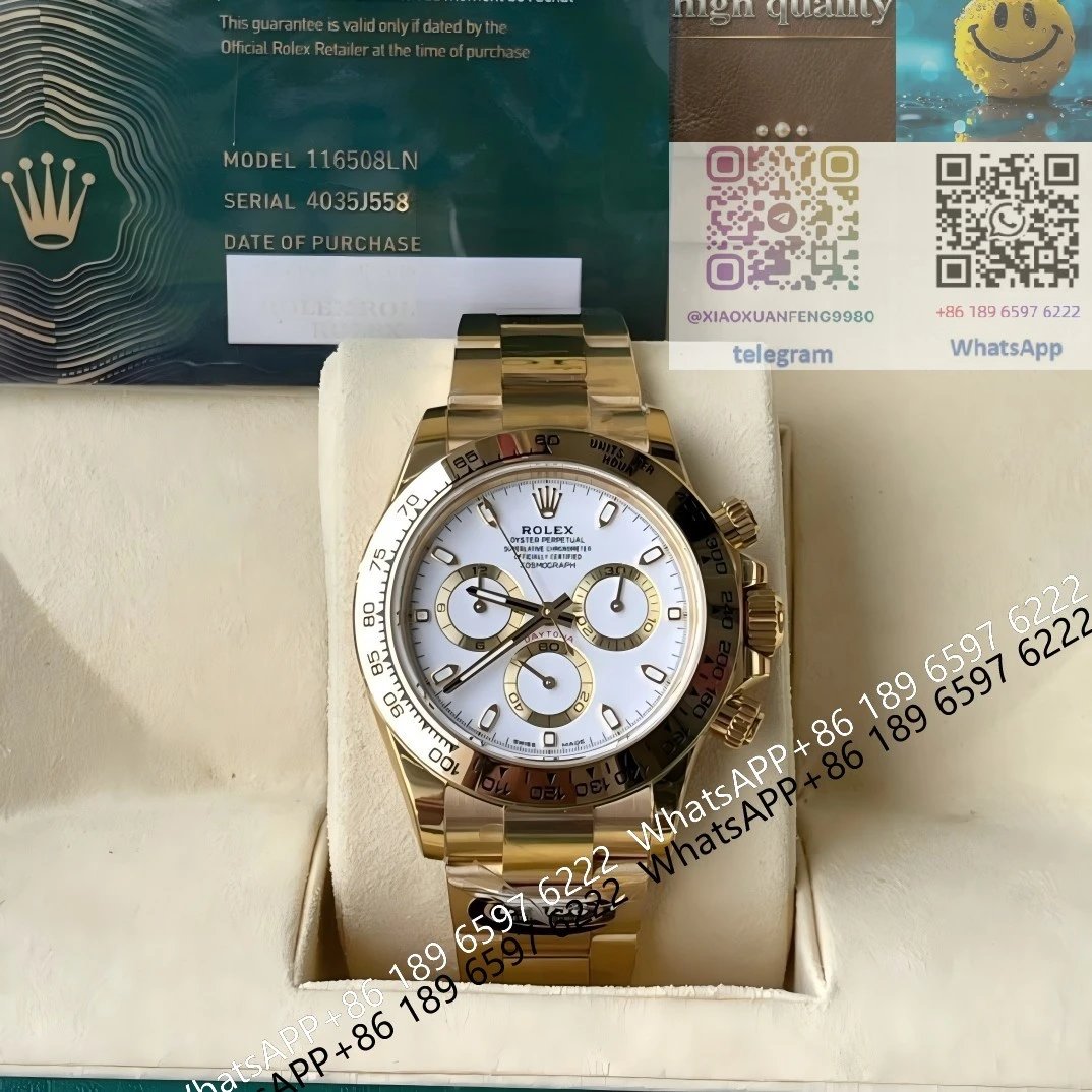 Rolex Daytona and Submariner — All-gold white-dial Di