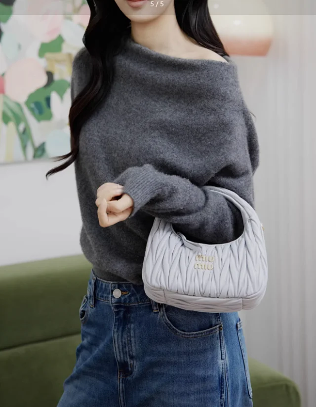 Miu Handbags Quilted Mini Bowling Handbag product detail image 3
