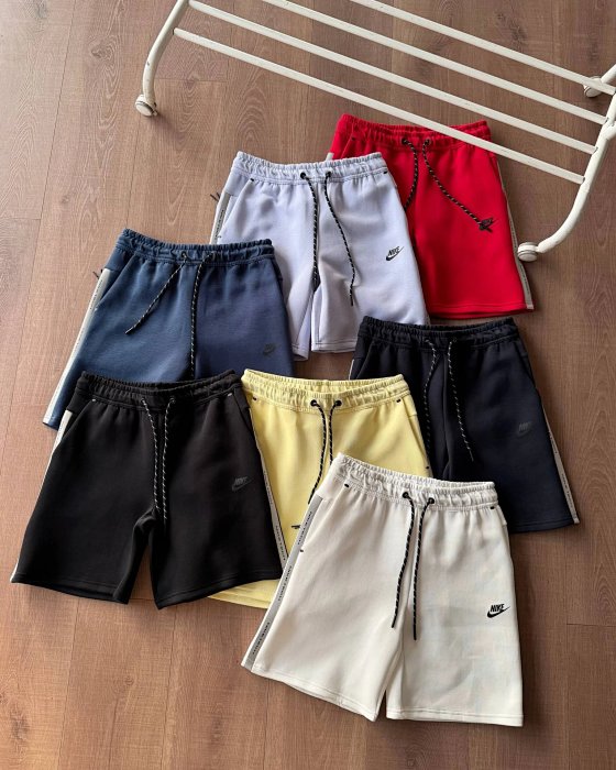 MAG Summer Casual Shorts NK Small Hook Dirll Printed Tech Pressure Glued Sports Casual Shorts Pentagram Pants