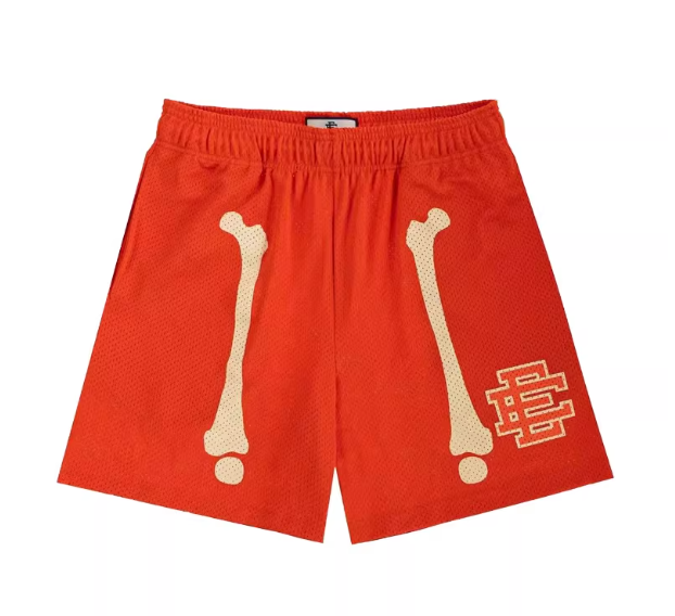 Eric Emanuel Basic Basketball Shorts Bone Mesh Orange
