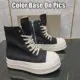 Design Platform High-Top Sneakers Black and White Chunky Sneakers - 1