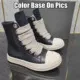 Design High-Top Lace-Up Sneakers Black and White - 1