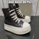 Design Chunky Platform High-Top Sneakers Black and White - 1