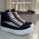 Design High-Top Sneakers Black White - 1