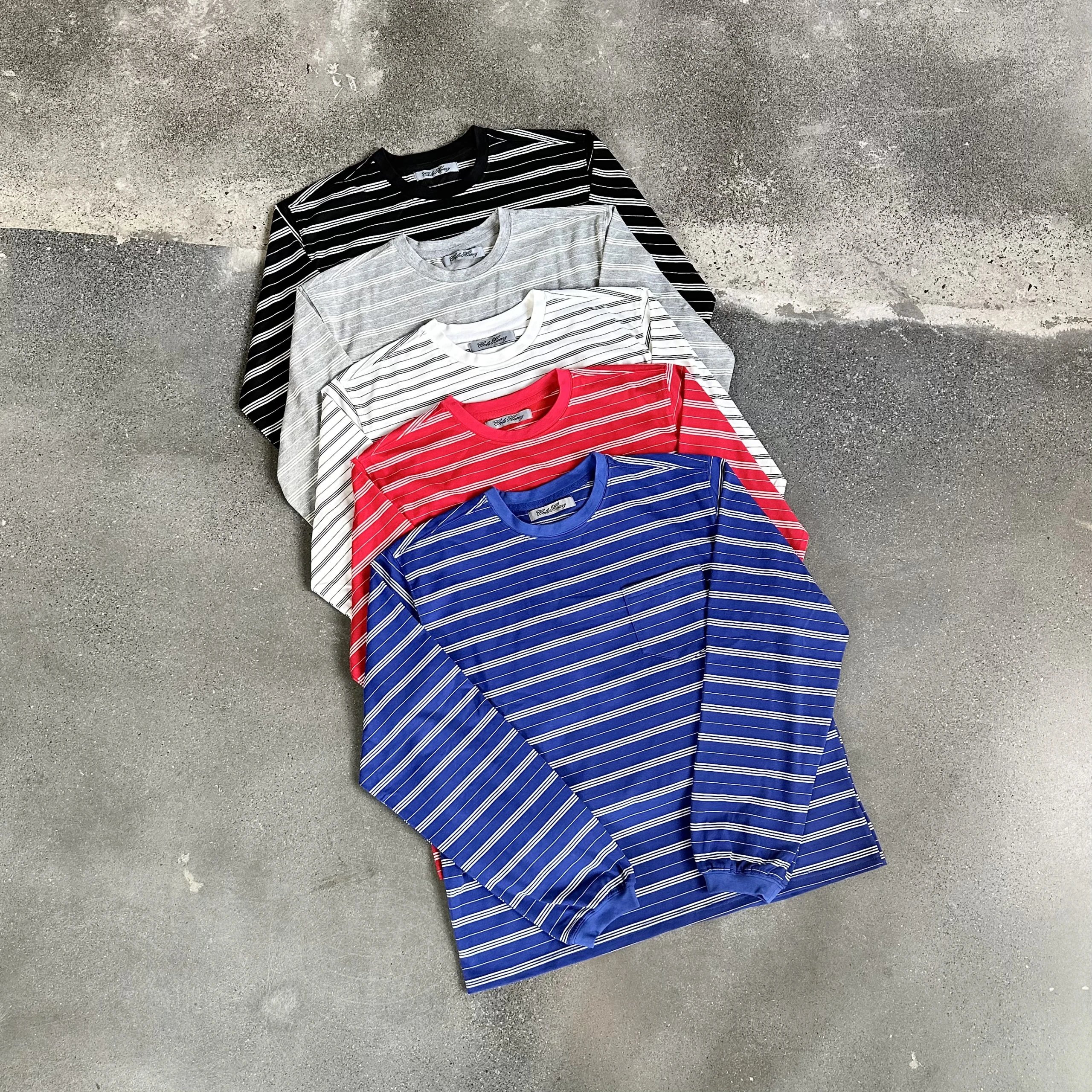 T-CH Five Color Henry Stripe Long Sleeve T