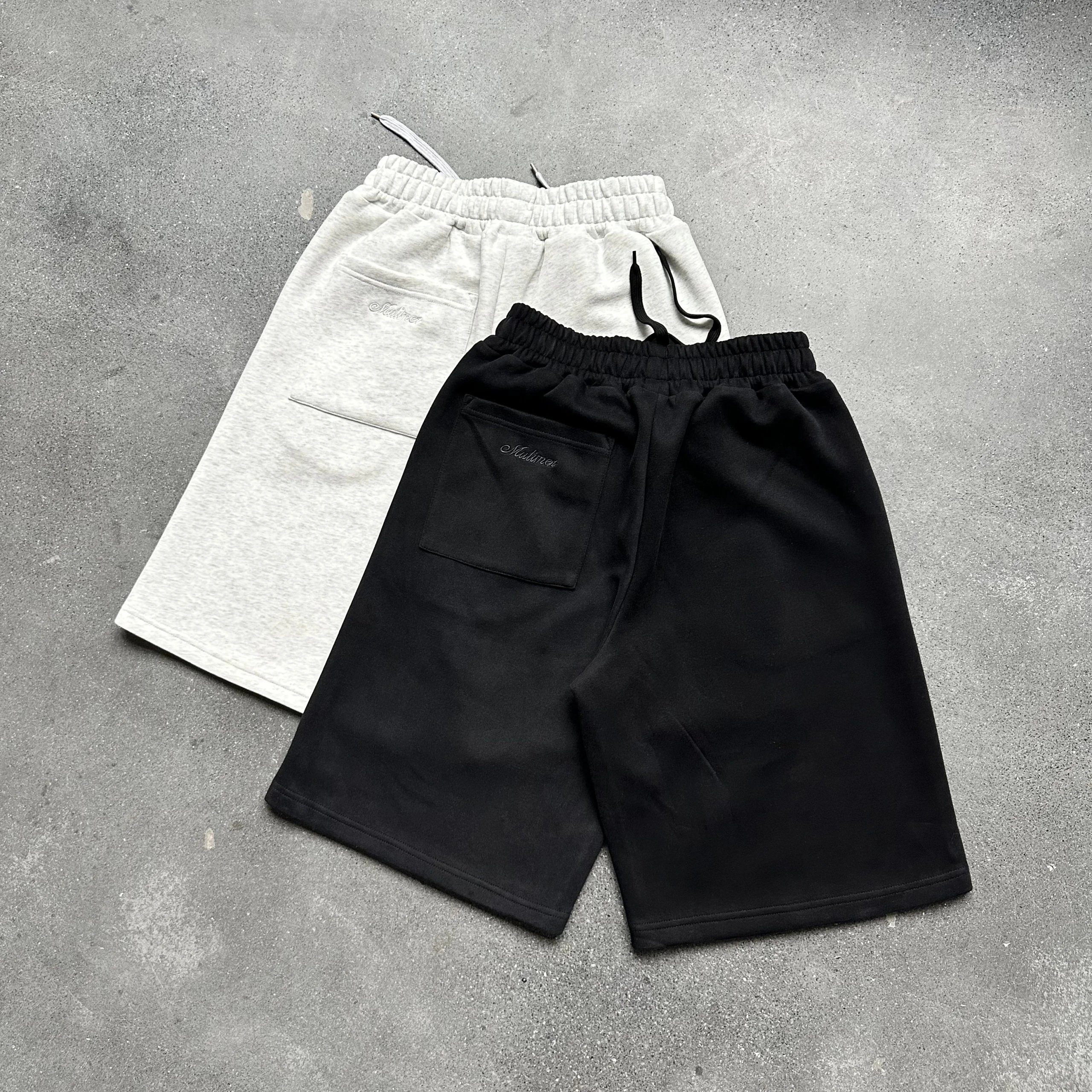 Malimo Sweatshorts Gray Black Relaxed Fit