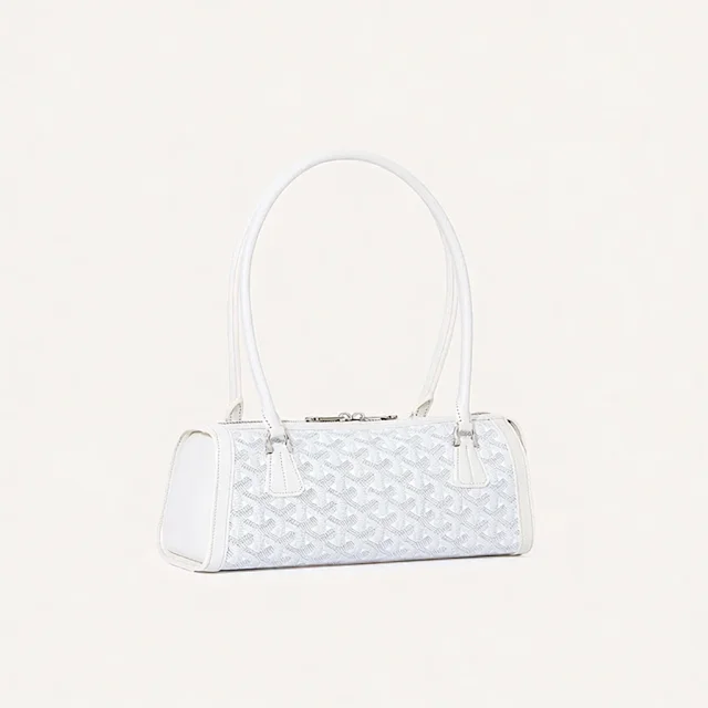 Unbranded Shoulder Bags Monogram-pattern cylindrical zip bag product detail image 13