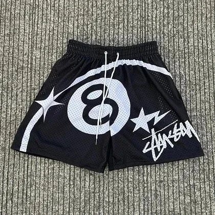 Stüssy Shorts Mesh graphic 8-ball image 6