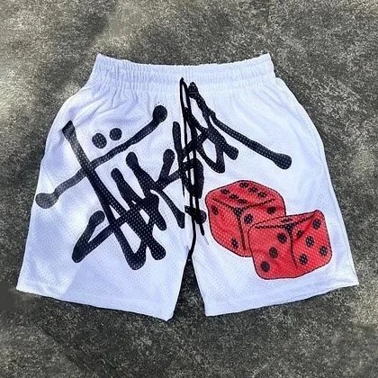 Stüssy Shorts Mesh graphic 8-ball image 5