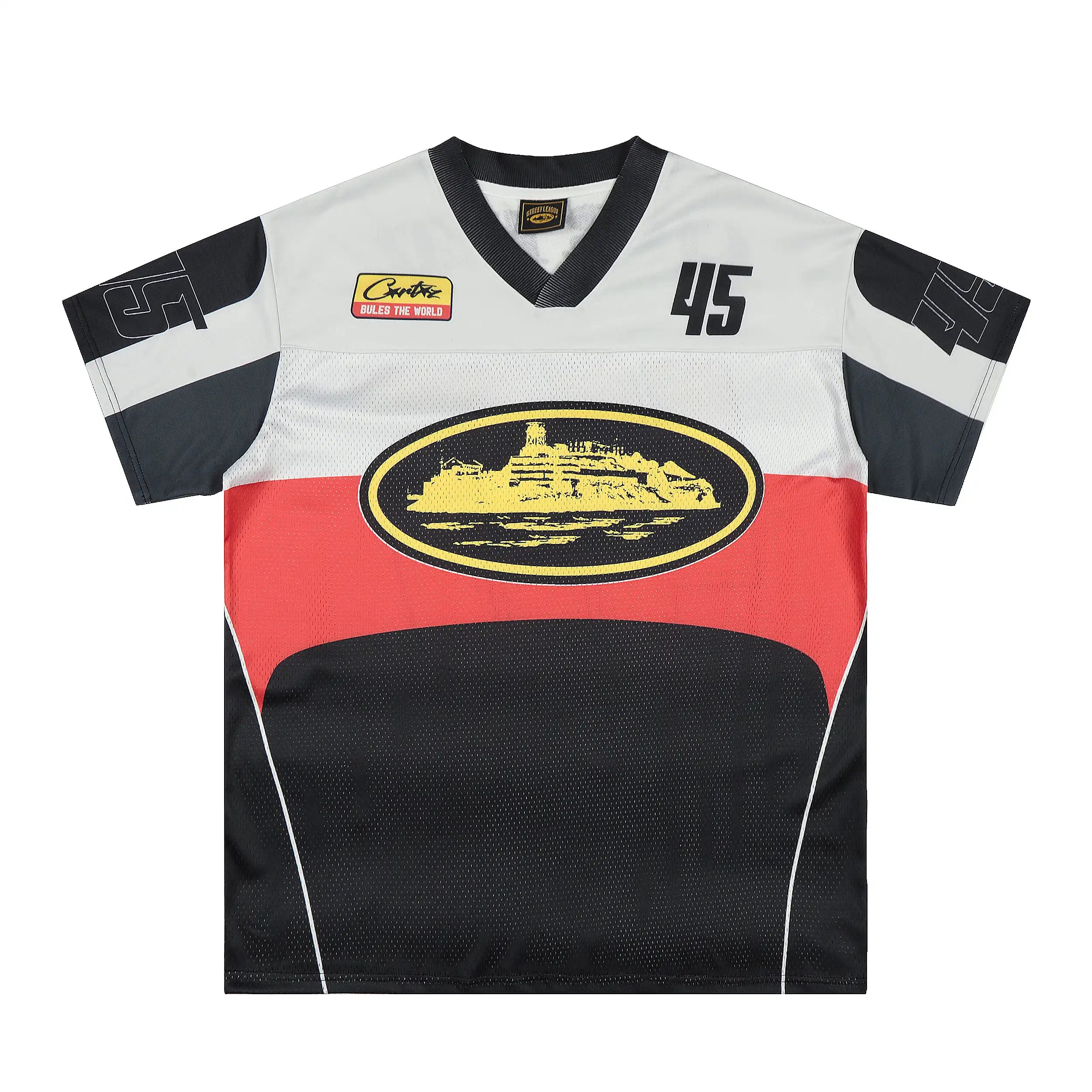 Street League Football Jerseys V-Neck Graphic Mesh image 7
