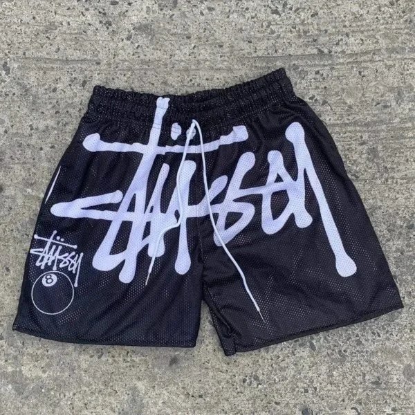 Stüssy Shorts Mesh graphic 8-ball image 8