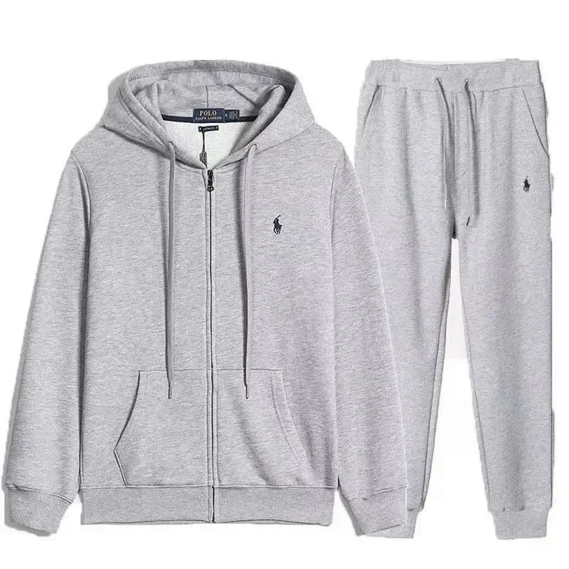 Gray Zip-Up Set MR002