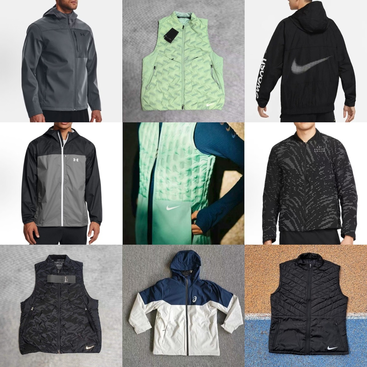 A plus fleece jacket sports running vest down jacket