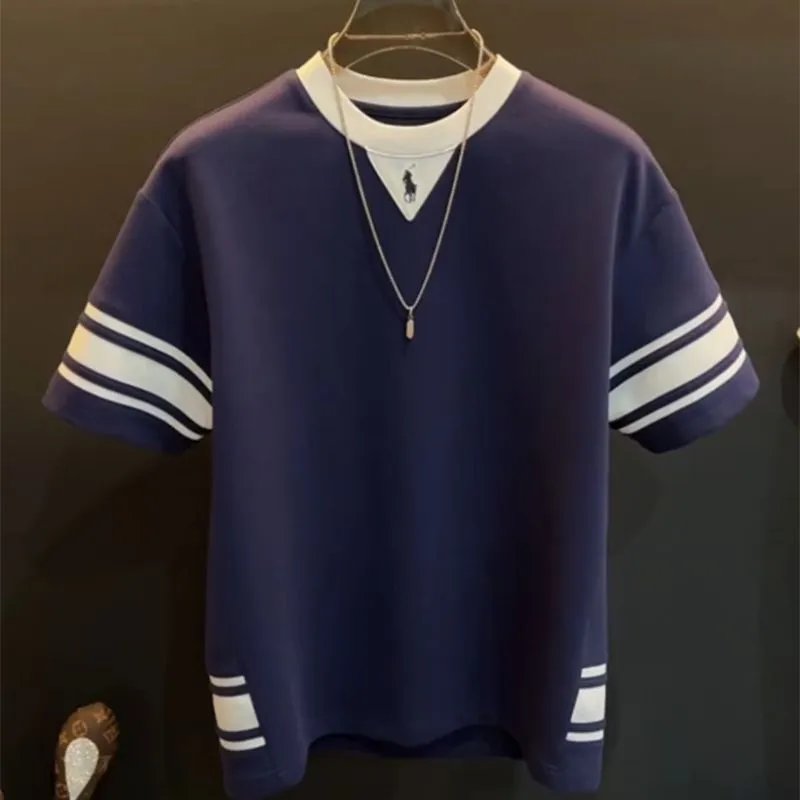 Trendy Striped Color-Block Shorts photo 3