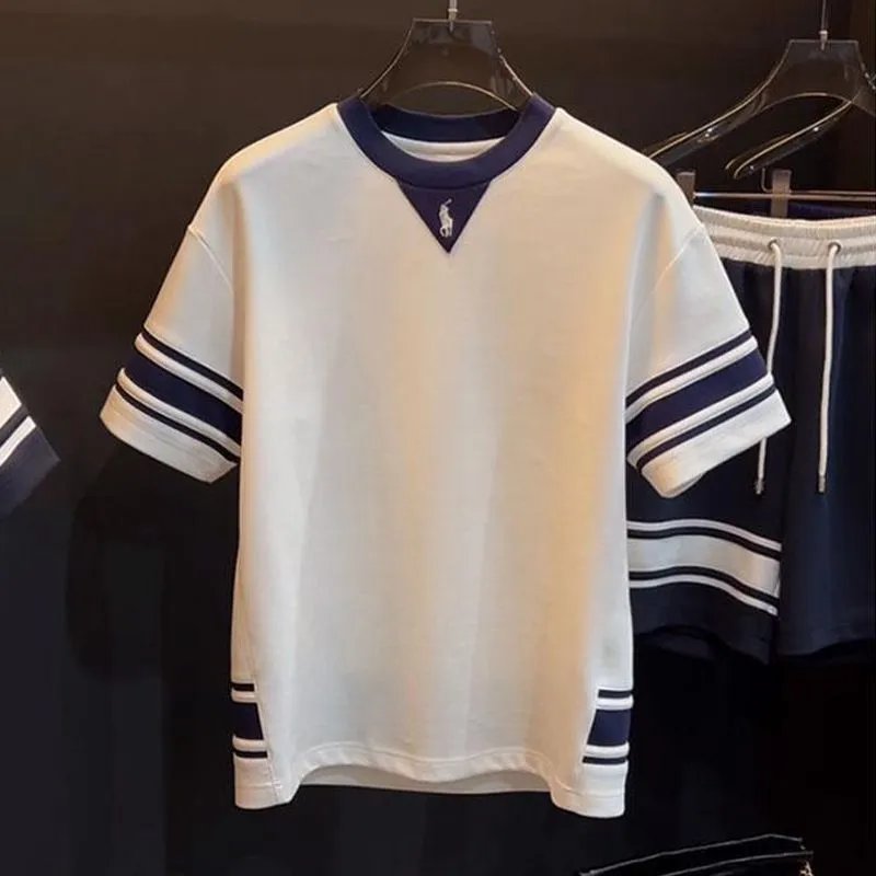Trendy Striped Color-Block Shorts photo 4