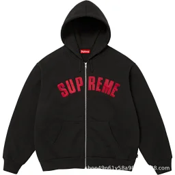 thumbnail for Printed fleece-lined crew neck pullover sweatshirt, unisex hooded couple style