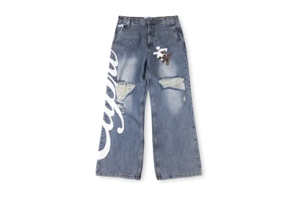 Denim Tears x Levi's Embroidered Denim Jacket Navy - 8