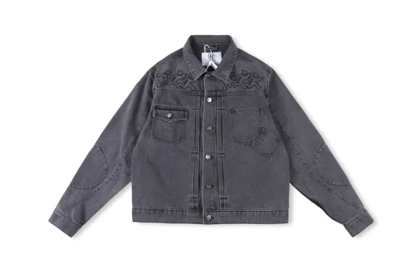 Denim Tears x Levi's Embroidered Denim Jacket Navy - 5