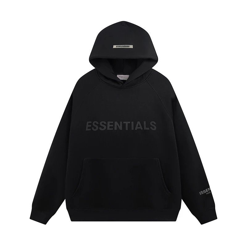 Letter-print fleece-lined sweatshirt
