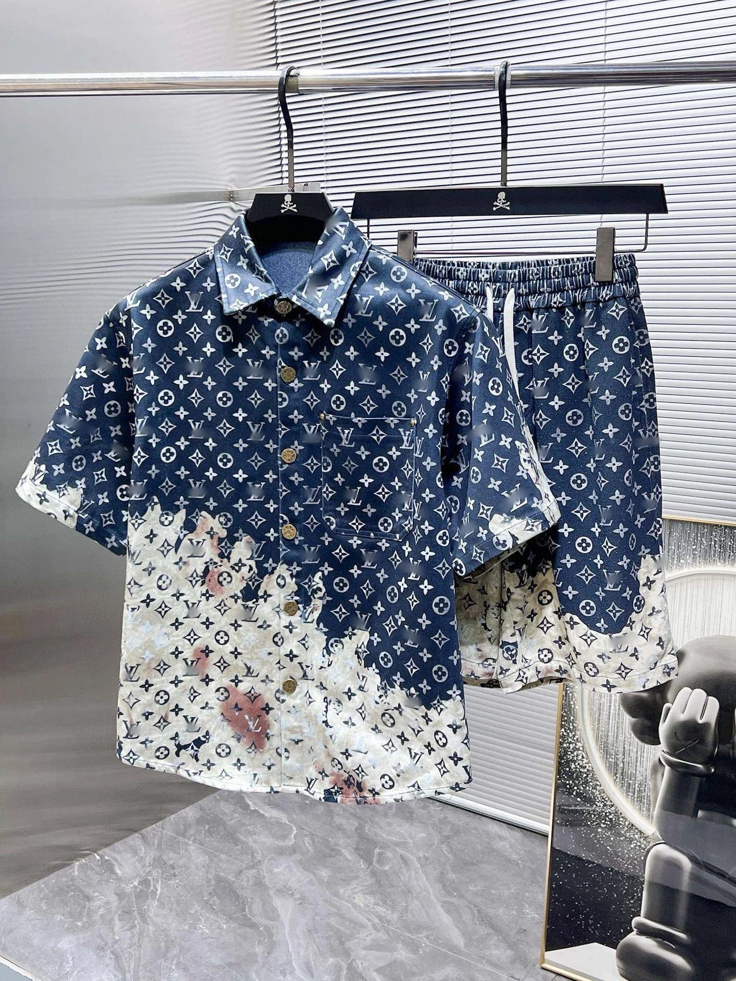 Prada Logo-Embellished White Cotton Shirt and Shorts Set - 2