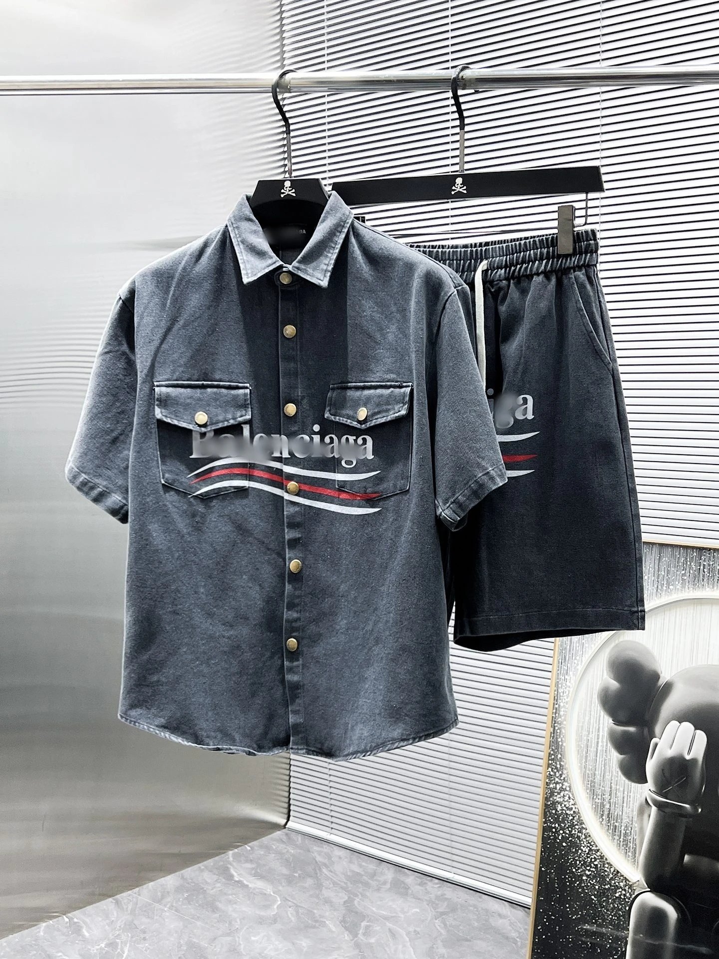 Prada Logo-Embellished White Cotton Shirt and Shorts Set - 9