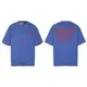 Design Graphic Print Blue T-Shirt Tops.t Shirts - 1